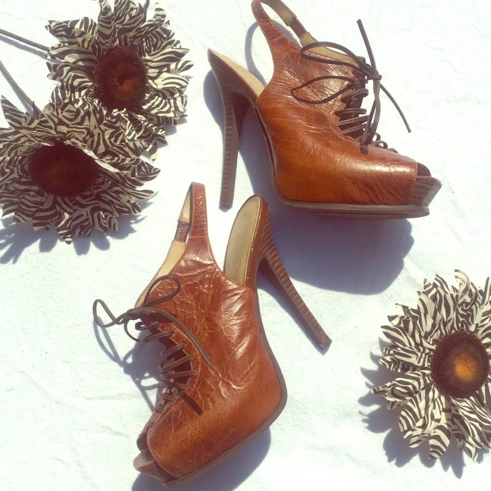 Open toe high heels